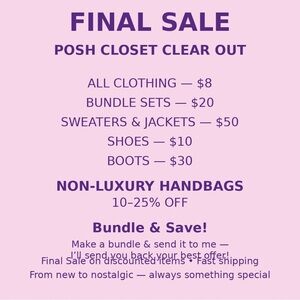 FINAL SALE !